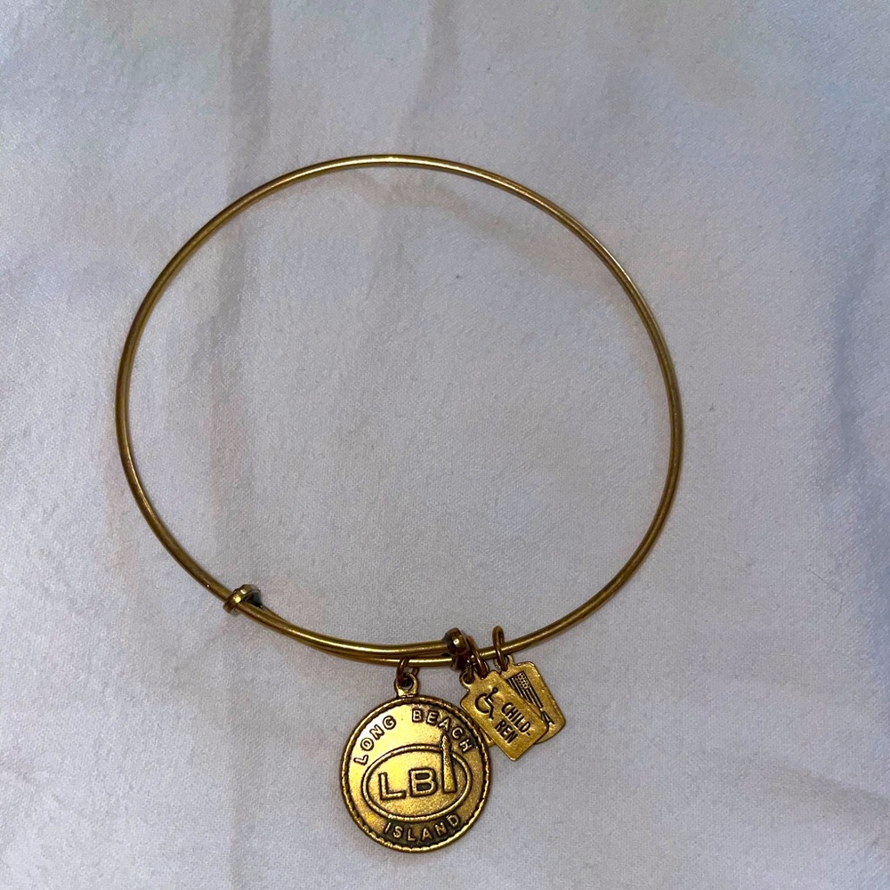 Alex and Ani Gold Long Beach Island Bracelet